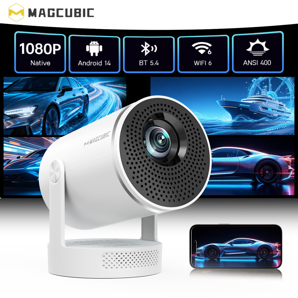 Home Cinema Setup - Projecteur Magcubic Android 14, résolution native