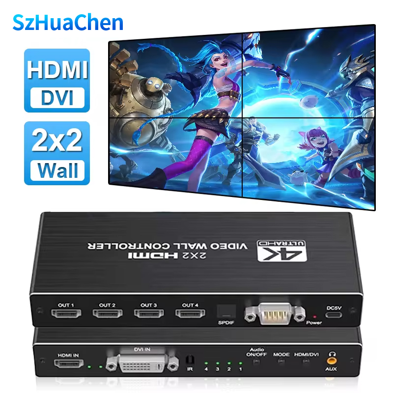 Home Cinema Video Processor - Processeur de mur vidéo HDMI 2x2,