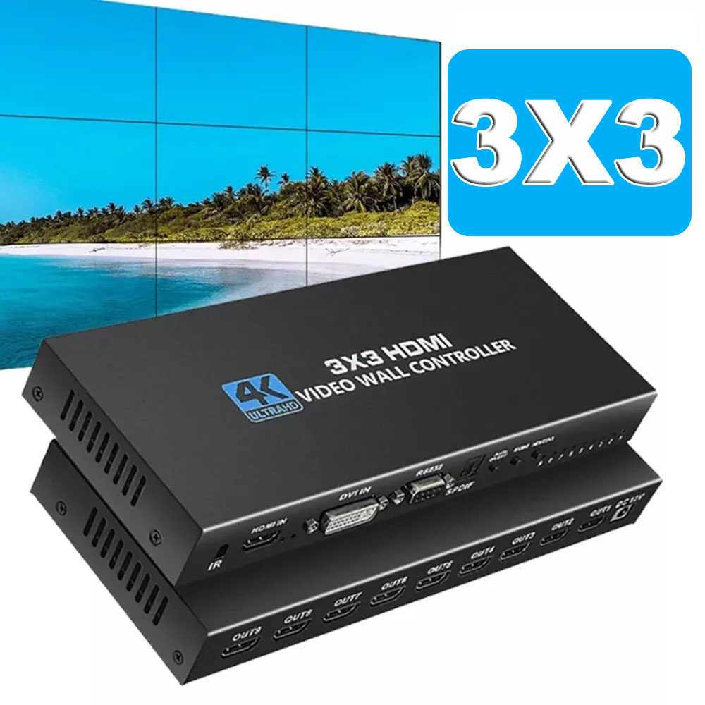 Home Cinema Video Processor - Contrôleur mural vidéo HDMI 4K, processeur