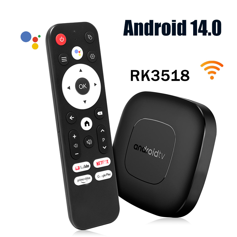 Home Cinema Media Player - Boîtier Smart TV Android 14.0 Wifi