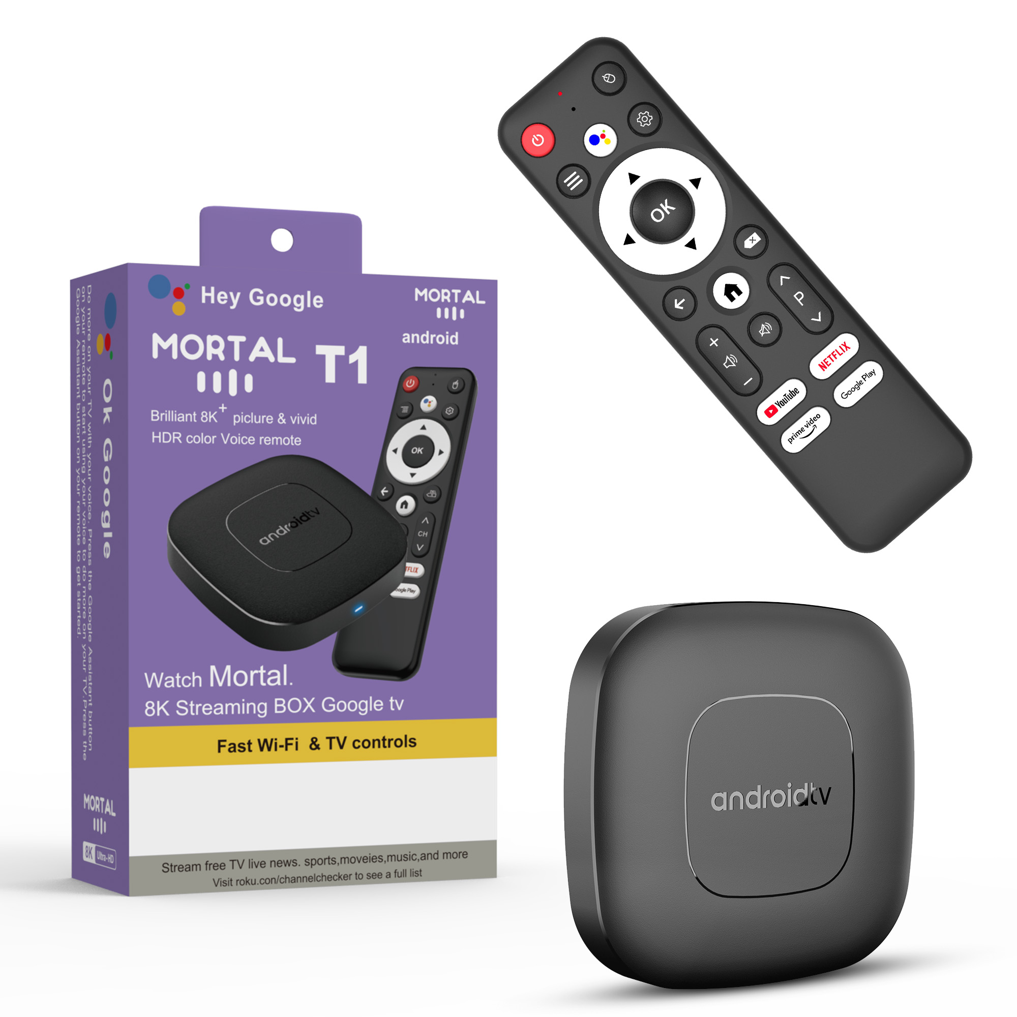 Home Cinema Media Player - Boîtier TV intelligent Android 16, AllwinnerH313,