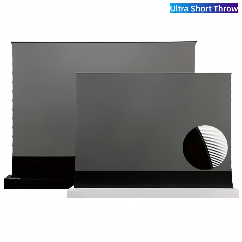 Home Cinema Ultra Short Throw Projector - Écran de projection électrique tensionné au