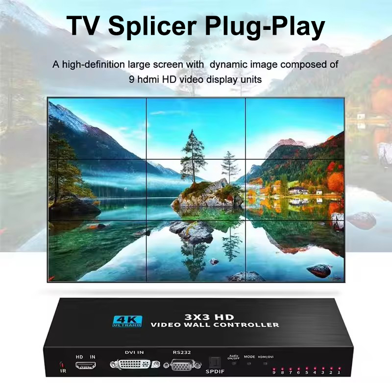 Home Cinema Video Processor - Contrôleur mural vidéo HDMI 4K 3X3