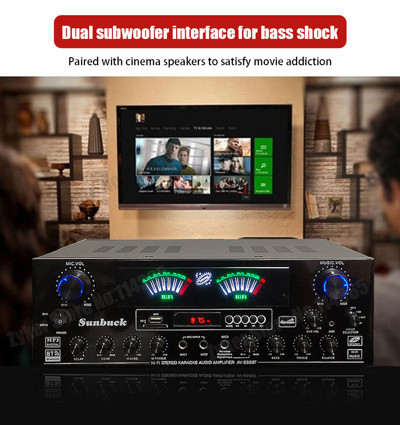 Amplificateur numérique Blueto - Home Cinema Receiver avis et prix
