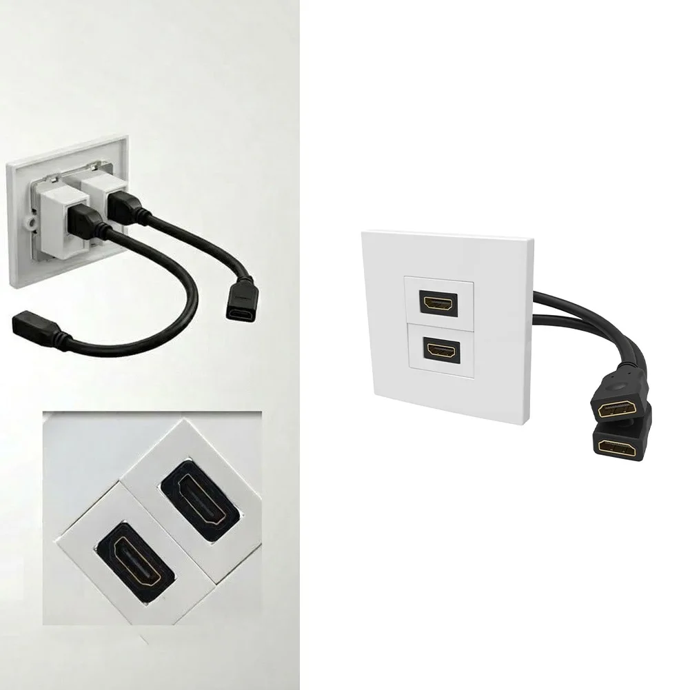 Plaque murale double port avec - Home Cinema Setup avis et prix