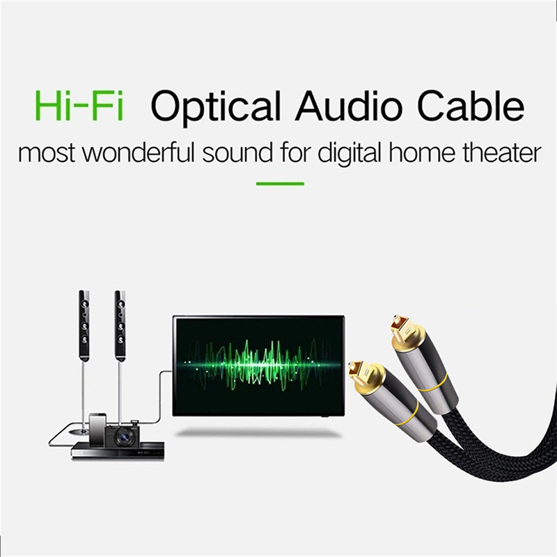Câble Audio Optique HIFI 5.1 é - Home Cinema Subwoofer avis et prix