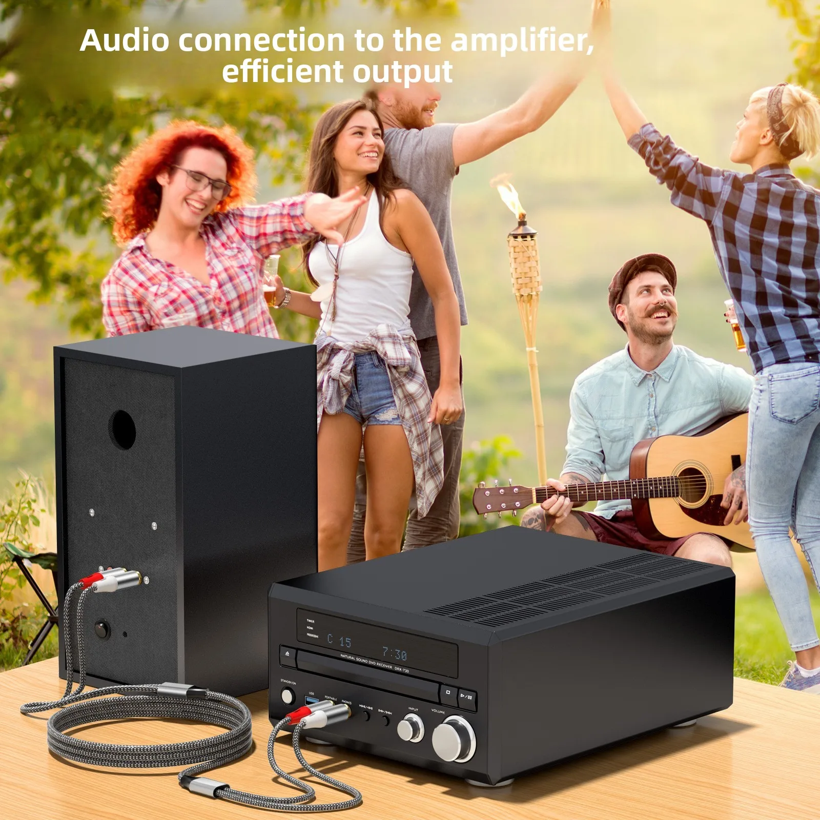 Câble audio double RCA, 2 pair - Home Cinema Subwoofer avis et prix