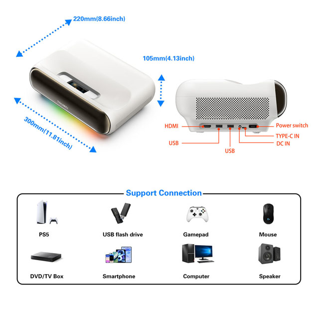 Projecteur laser tricolore ult - Home Cinema Ultra Short Throw Projector avis et prix