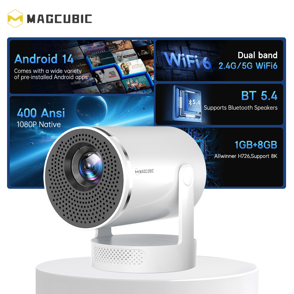 Projecteur Magcubic Android 14 - Home Cinema Setup avis et prix