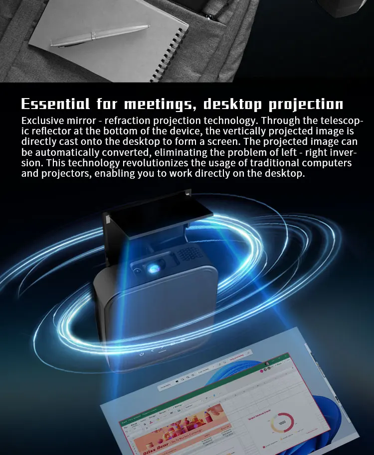Mini projecteur de bureau port - Home Cinema Ultra Short Throw Projector avis et prix