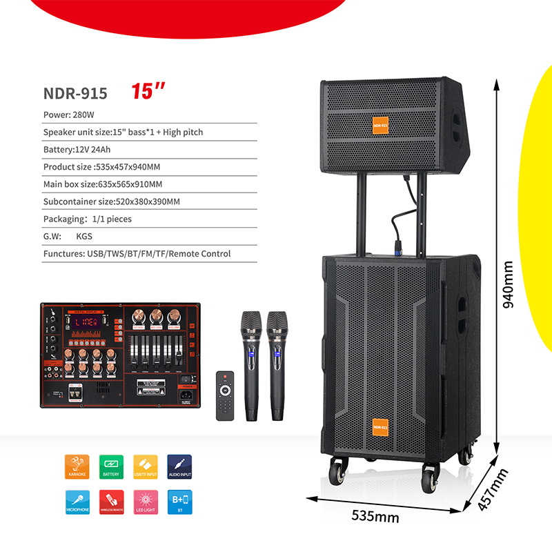 NDR915 200W Subwoofer actif sa - Home Cinema Subwoofer avis et prix