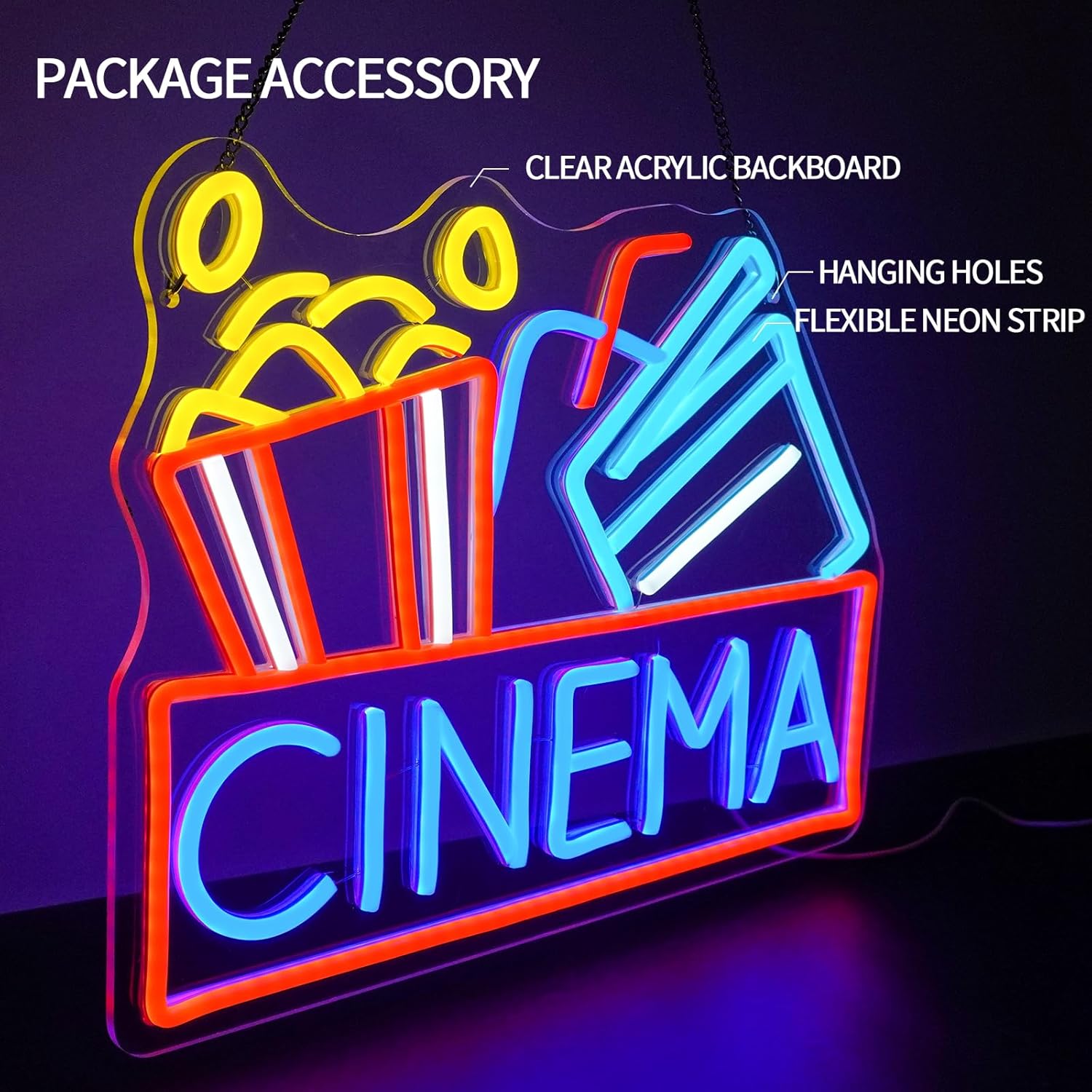 Enseigne au néon de cinéma LED - Home Cinema Setup avis et prix