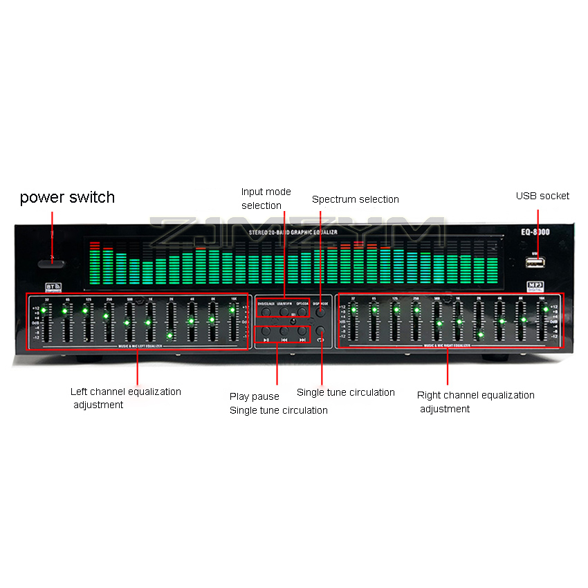EQ8000 Égaliseur Bluetooth 5.3 - Home Cinema Receiver avis et prix